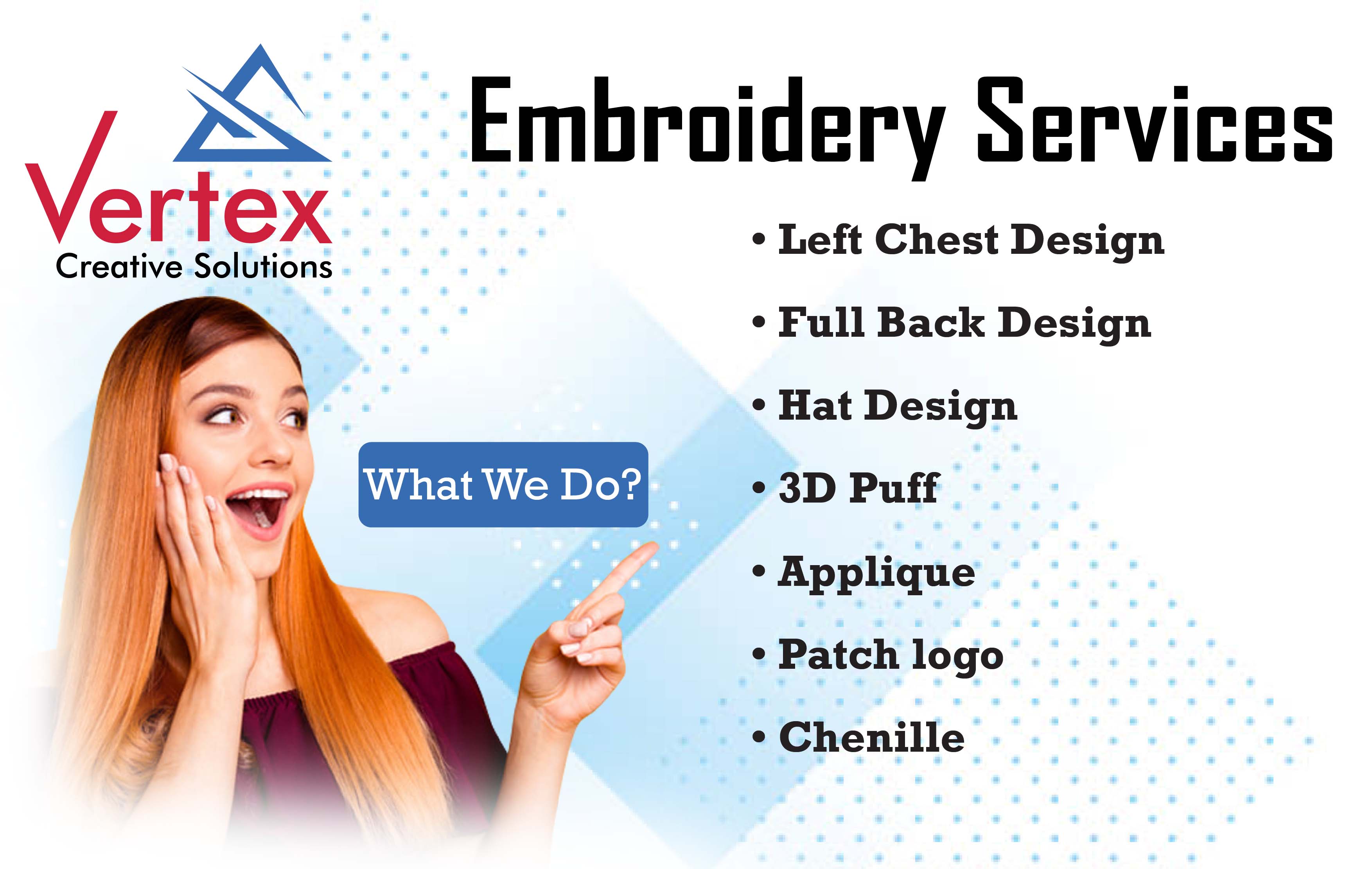 Embroidery Digitising Services — Vertex Creative Solutions